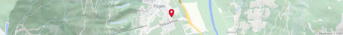 Kartendarstellung des Standorts für Apotheke St. Pankraz in 6263 Fügen